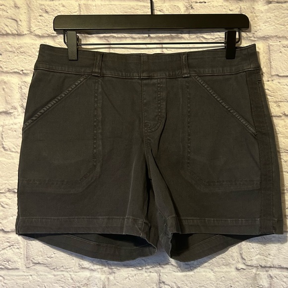SPANX Shorts Spanx Stetch Twill Black Jean Shorts Poshmark